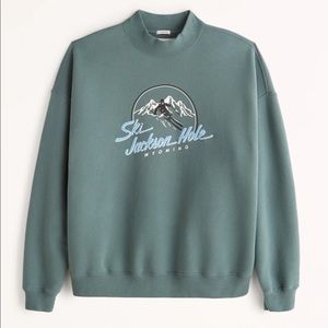 Mockneck Abercrombie & Fitch Sweatshirt/Crewneck